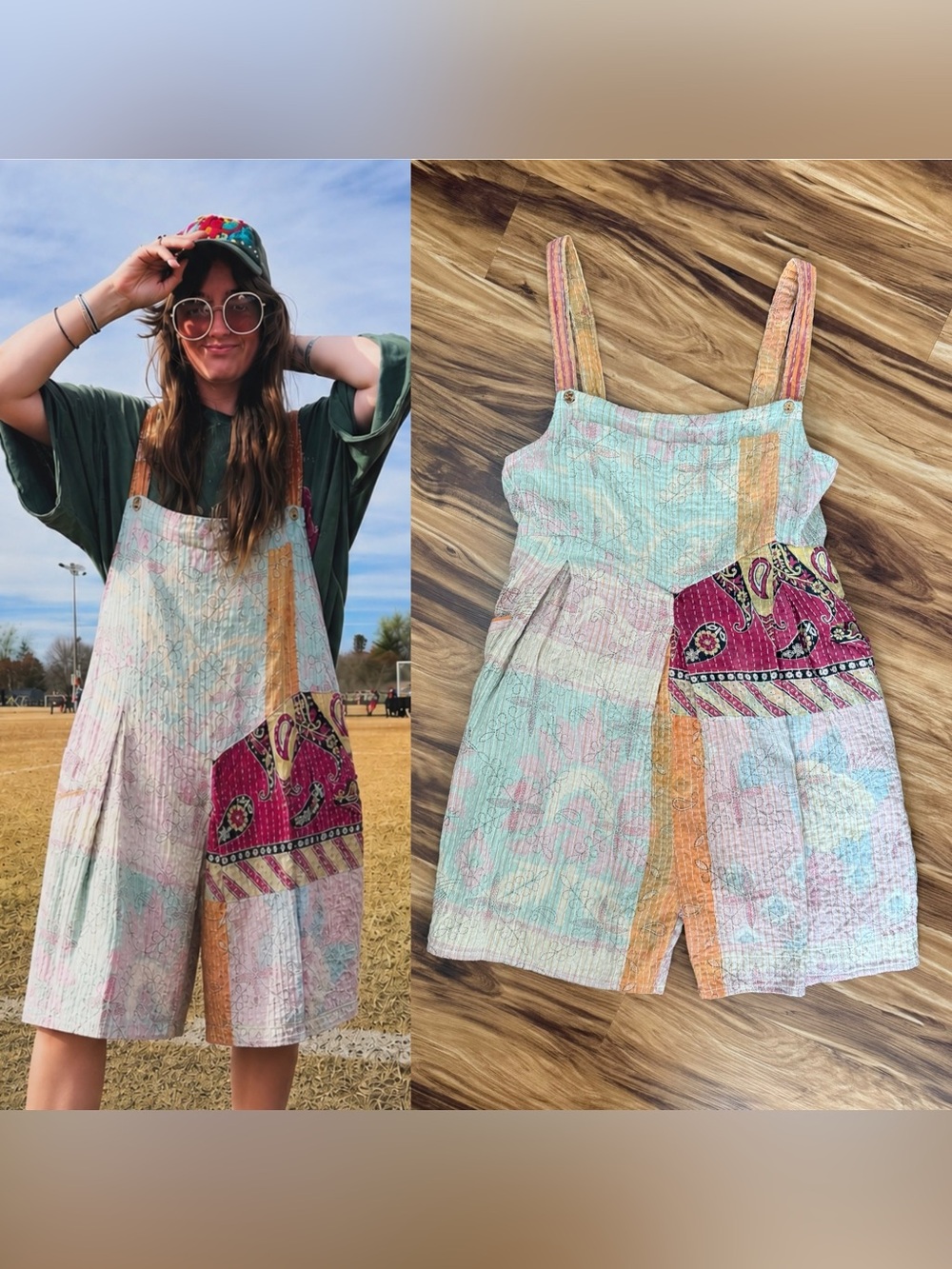 Kantha Bae Patchwork Romper